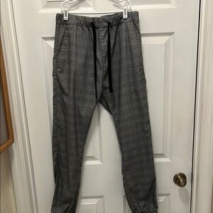 Men's Gray Checkered Pants